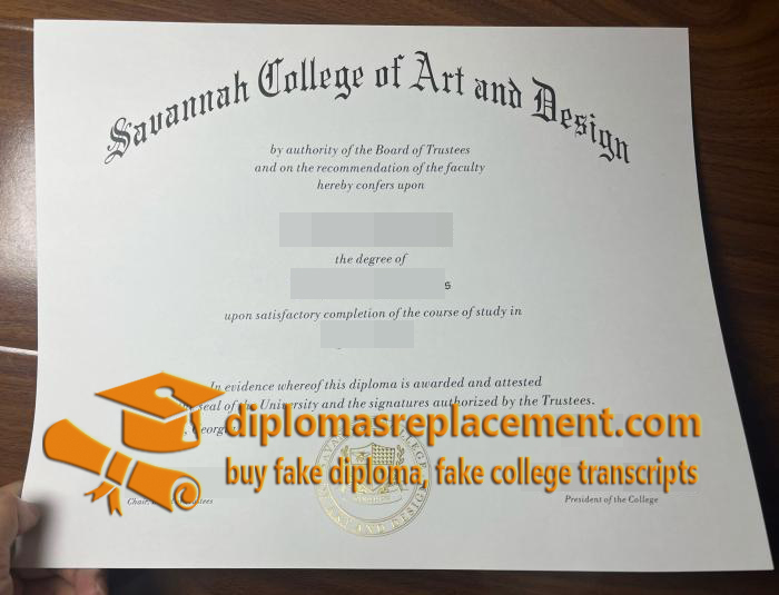 SCAD diploma