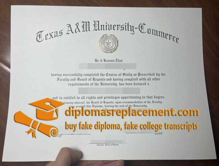 TAMUC diploma