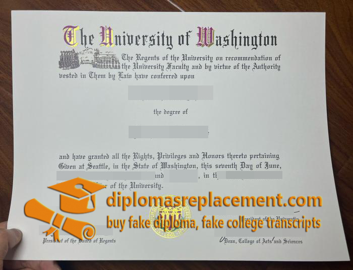 University of Washington degree