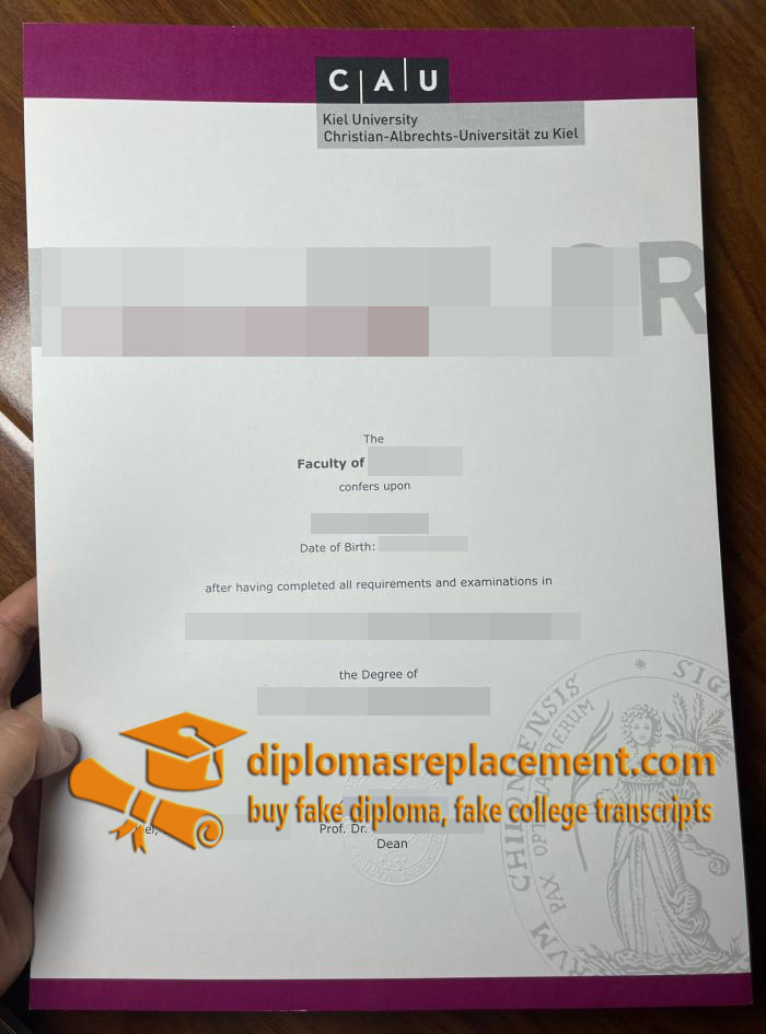 Kiel University diploma