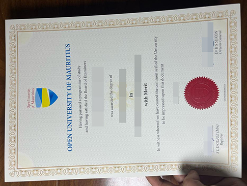 Open University of Mauritius diploma-1