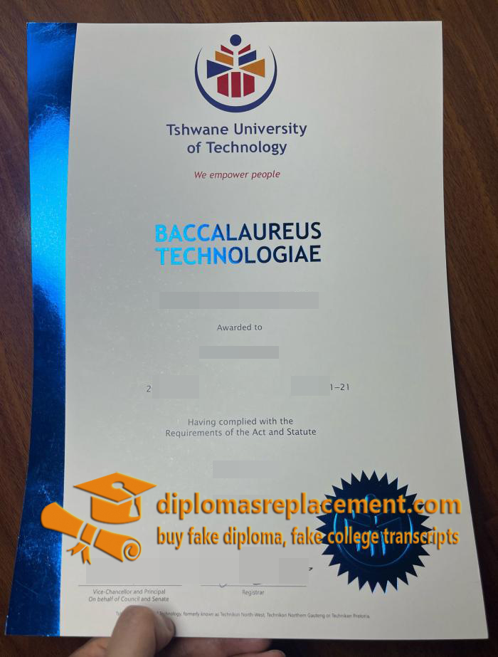 Tshwane University of Technology diploma