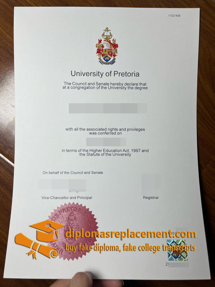 University of Pretoria diploma