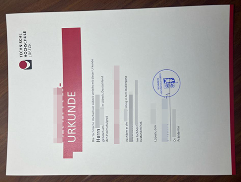 TH Lübeck Urkunde replacement