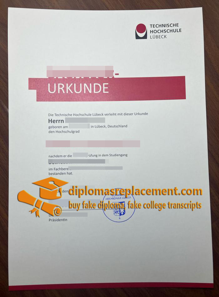 TH Lübeck Urkunde