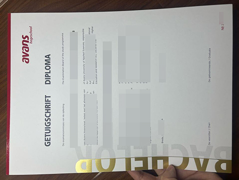 Avans Hogeschool Getuigschrift replacement