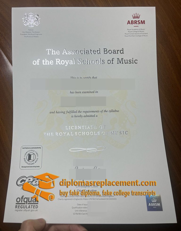 The best website to purchase a fake ABRSM diploma certificate