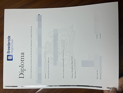 Breederode Hogeschool diploma replacement