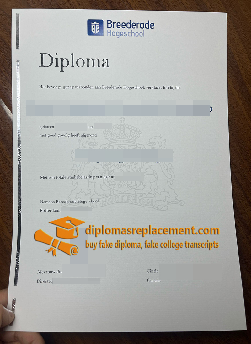 Breederode Hogeschool diploma