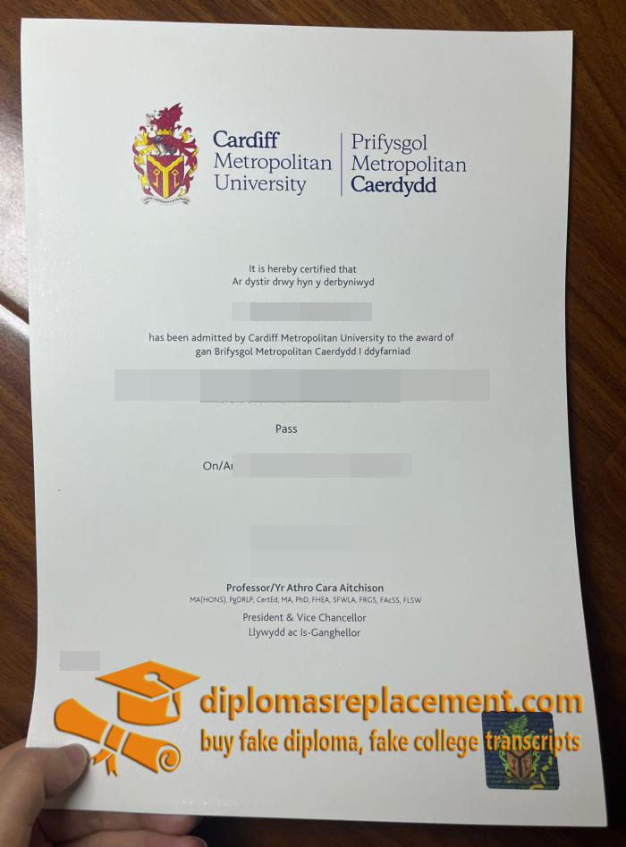 Cardiff Metropolitan University degree