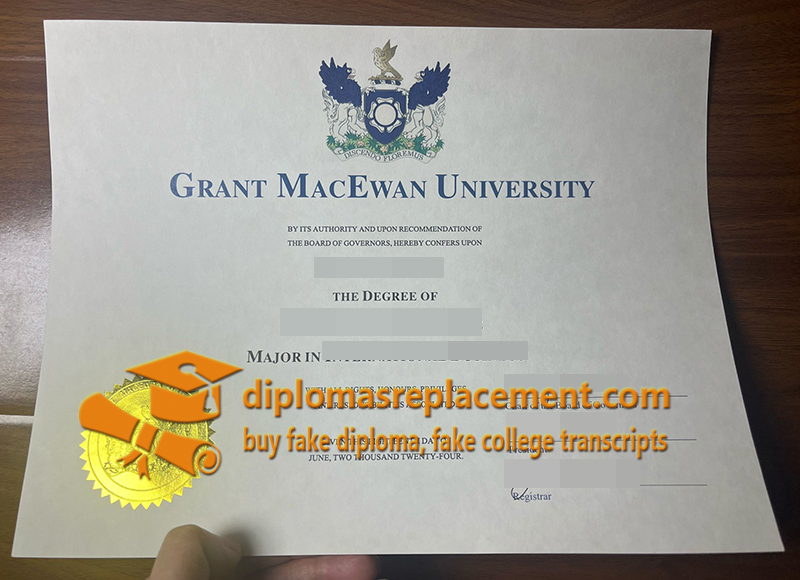 Grant MacEwan University diploma