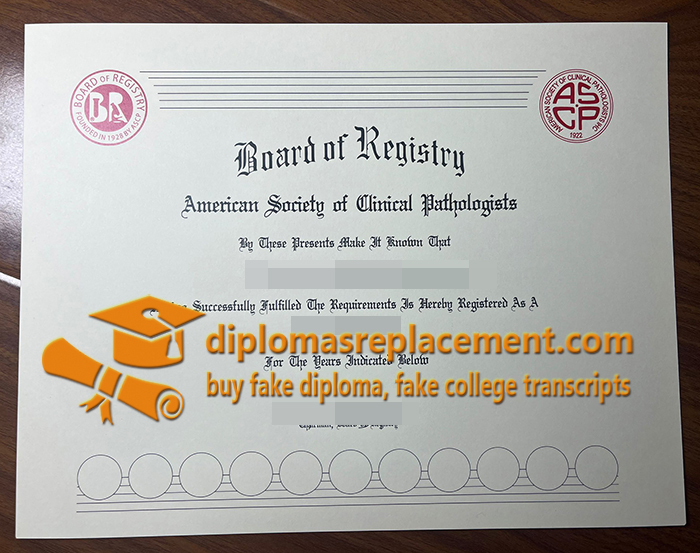 ASCP Certificate
