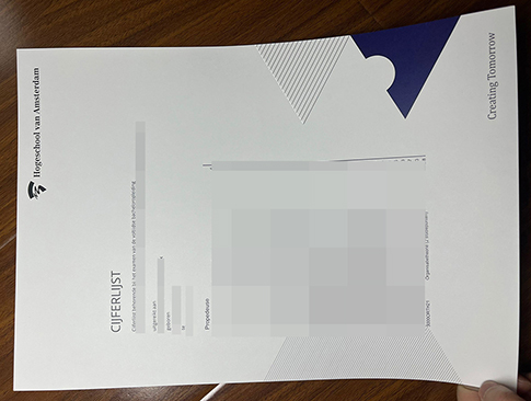 Hogeschool van Amsterdam transcript replacement