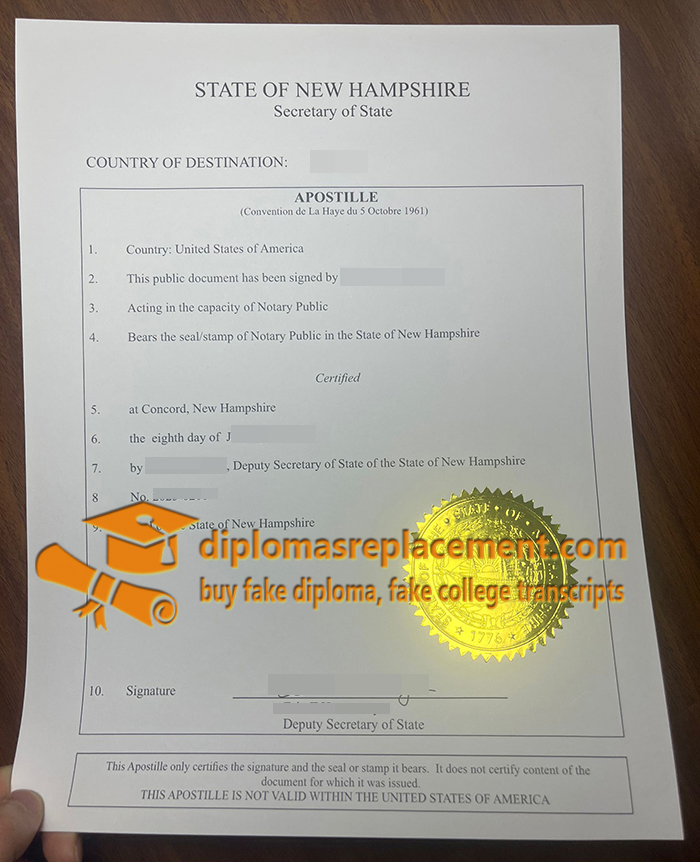 New Hampshire Apostille