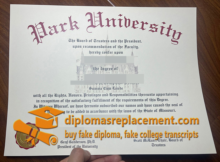 Park University diploma