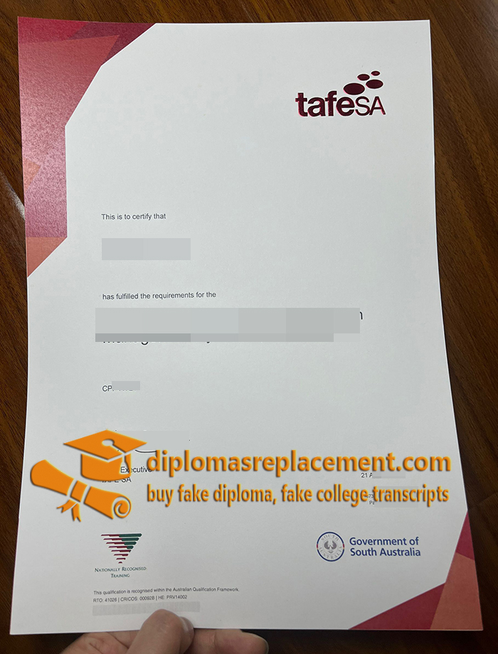 TAFE SA diploma