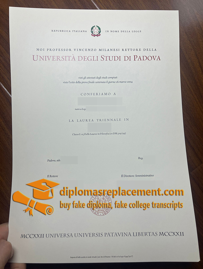 Università di Padova diploma