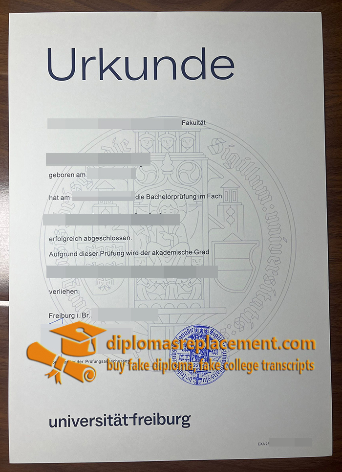 Universität Freiburg diploma
