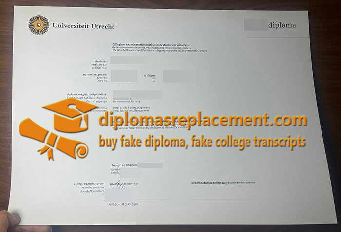 Utrecht University diploma