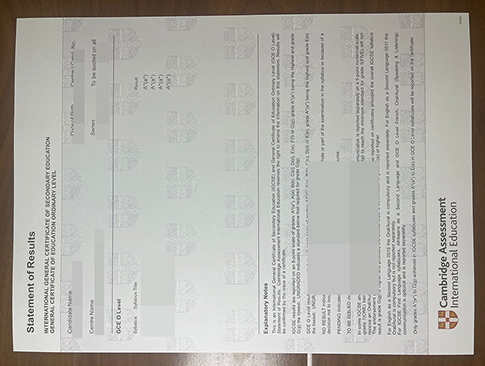 Cambridge GCE O Level Certificate-1