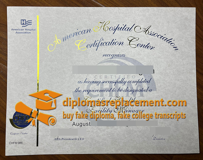 Certified Healthcare Facility Manager Certificate