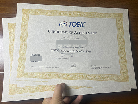 ETS Toeic Certificate-1