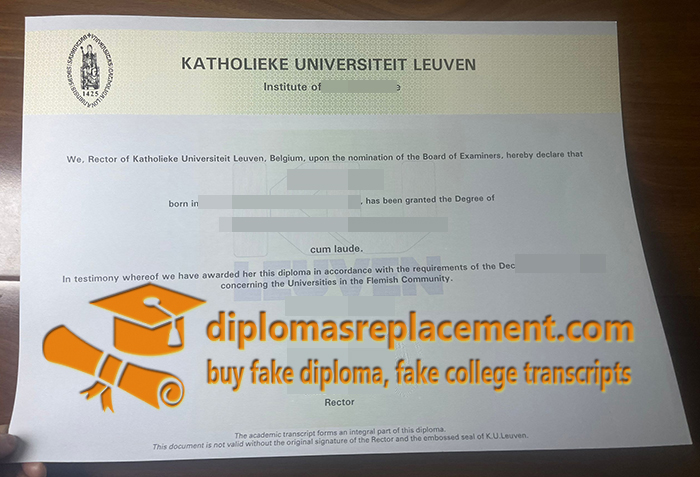 KU Leuven degree