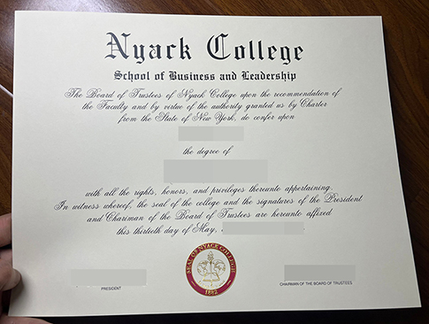 Nyack College diploma-1
