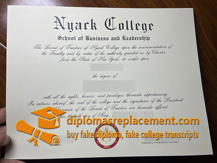 Nyack College diploma
