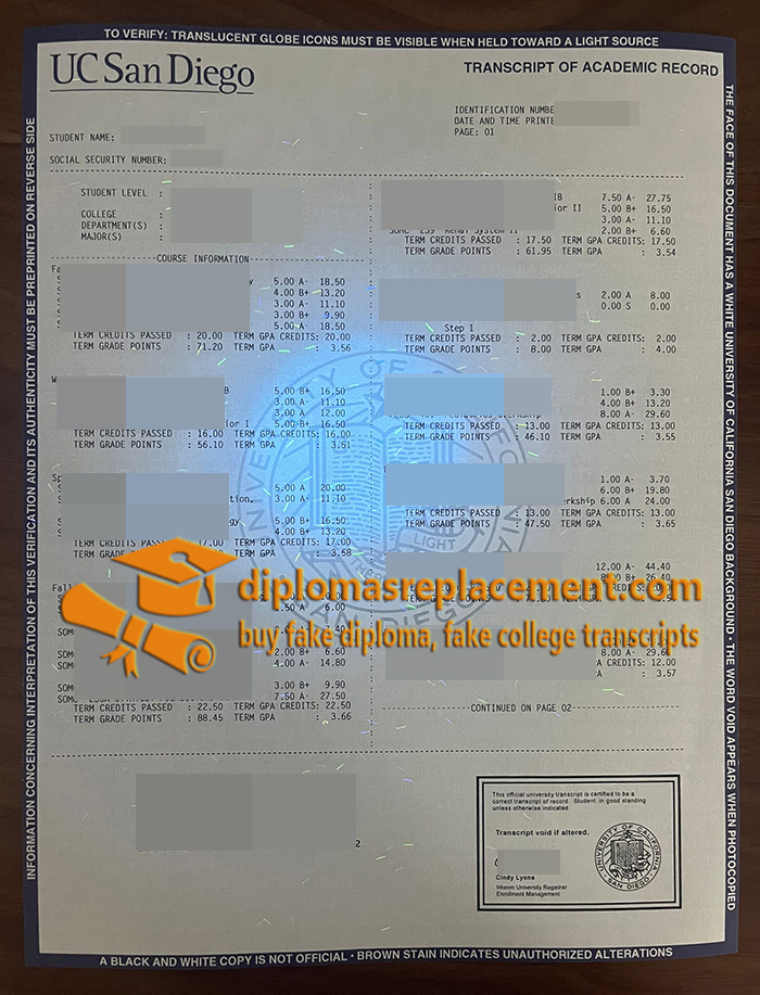 UCSD transcript