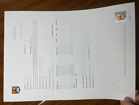 University of Birmingham academic transcript replacement