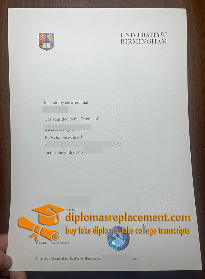 University of Birmingham degree