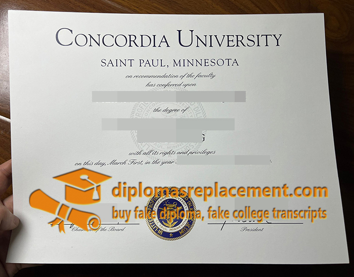 fake Concordia University diploma