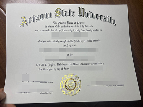 Arizona State University diploma-1