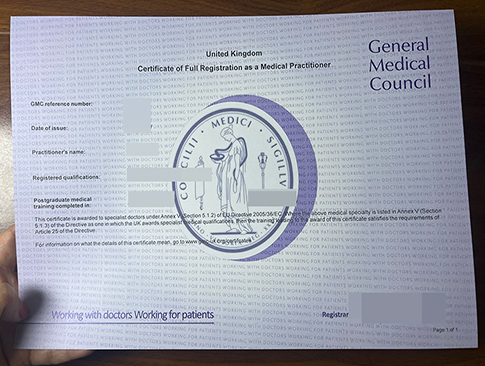General Medical Council Certificate-1