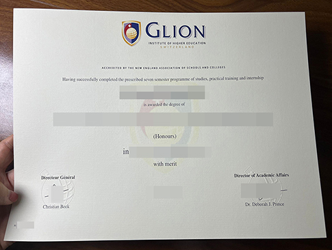 Glion Institute of Higher Education diploma-1