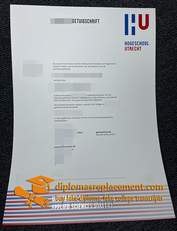 Hogeschool Utrecht diploma