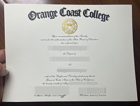 Orange Coast College degree-1