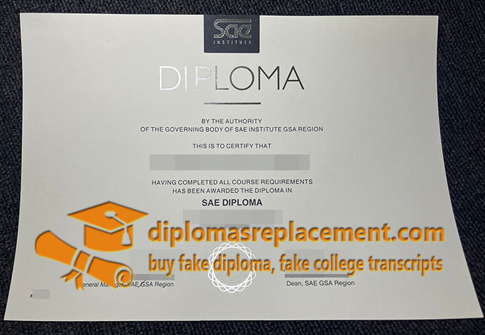 SAE Institute diploma