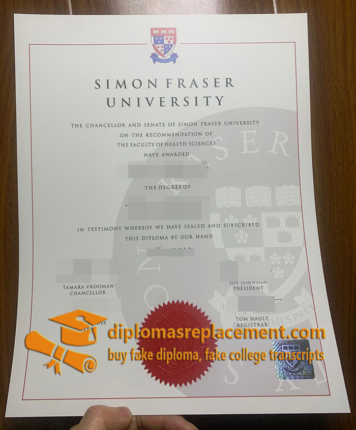 Simon Fraser University diploma