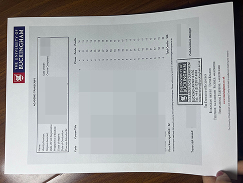 University of Buckingham transcript-1