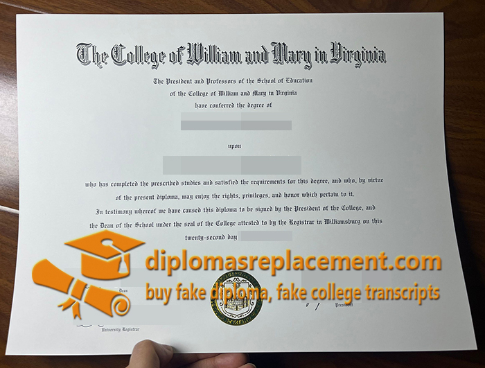 W & M diploma