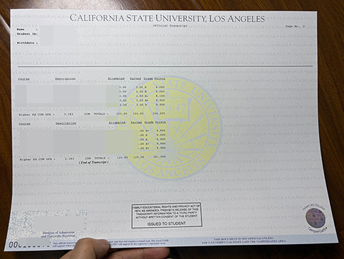 CSULA official transcript-1
