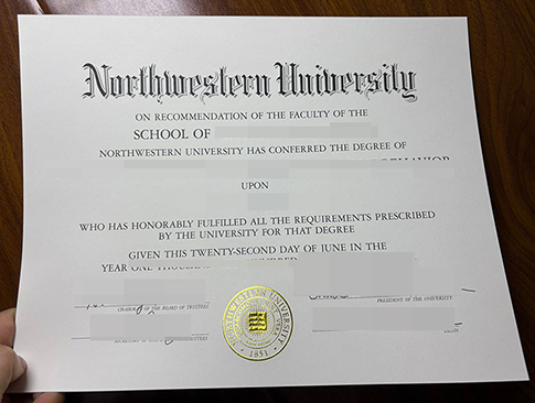 Northwestern University diploma-1