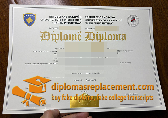 University of Prishtina degree