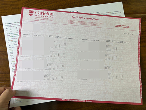 Carleton University transcript-1