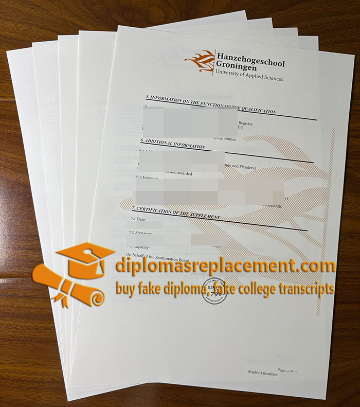 Hanzehogeschool Groningen transcript