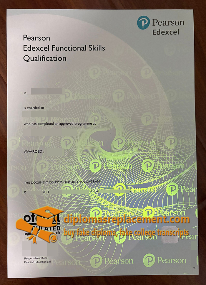 Pearson Edexcel Functional Skills Certificate