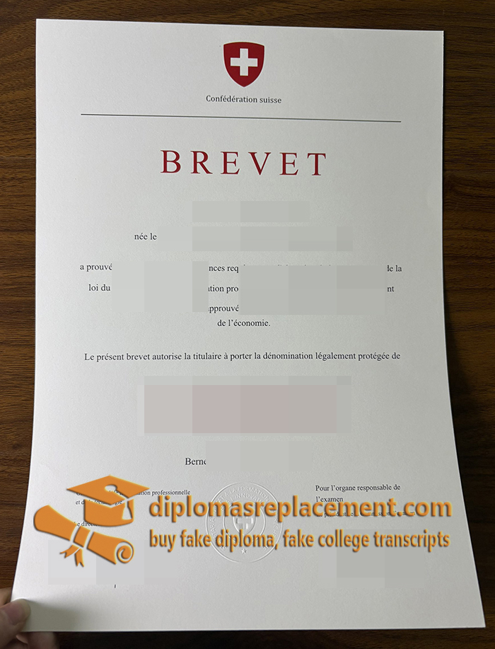 Confédération Suisse Brevet