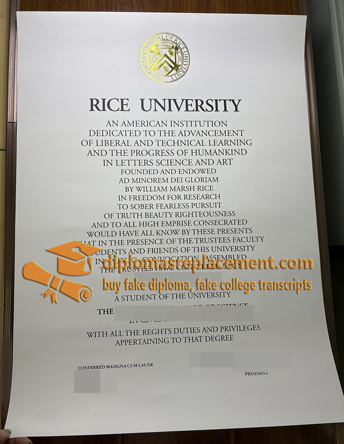 Rice University degree